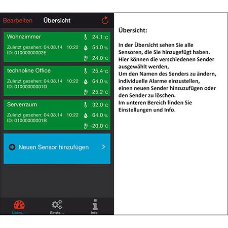 ELV Mobile Alerts Raumklimaüberwachungs-Set (1x Gateway, 1x Wetterstation, 1x Temperatursensor, 3x Thermo-/Hygrosensor) - 7