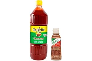 Chilerito - Salsa Chamoy Mexicana 1L + Tajin Classic - Condimento mexicano - 142g - Pack Promoo