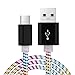 Produktbild Kingko Micro USB Kabel Nylon 1m [ USB Schnellladekabel ] geflochtenes Samsung USB Ladekabel - High Speed Sync und Ladekabel für Android Smartphones, Samsung Galaxy, HTC, Huawei, Sony, Nexus, Nokia, Kindle und mehr( Schwarzes Gold (Schwarzes)