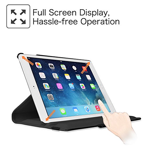 Apple iPad mini 1 / 2 / 3 Hülle Case – Fintie 360 Grad rotierend Kunstleder Schutzhülle Tasche Etui Smart Cover mit Auto Schlaf / Wach, Standfunktion, Stylus-Halterung für iPad mini 3 / iPad mini 2 / iPad mini 1, Dont Touch - 3