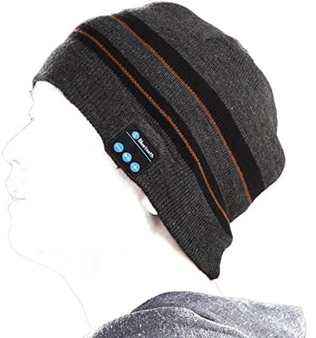 Haosen Bluetooth Music Hat Soft Warm hat with Stereo Headphone Headse - Listen to the phone listen to music Bluetooth hats for Outdoor Sport