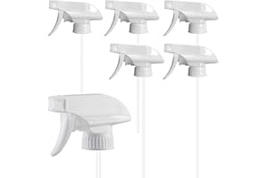 MXYZQDE 6Stück Sprühkopf, Sprühkopf für Flaschen, Water Spray Bottle SprüHkopf für Sprühflasche, passend für Friseursalons und Haushaltswaren (weiß)