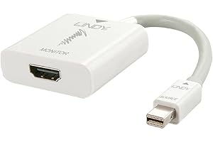 LINDY Convertisseur Actif Mini DisplayPort 1.2 vers HDMI 18G Blanc