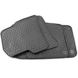VW Polo 6R 6C + Seat Ibiza 6J + Skoda Fabia III Gummimatten im GTI Waben Design / 4-teilig schwarz