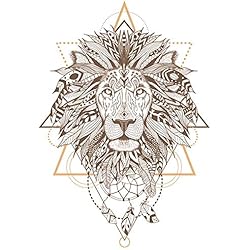 Les Trésors De Lily [P5449 - Planche de Stickers 'Boho' (Lion) - 50x70 cm