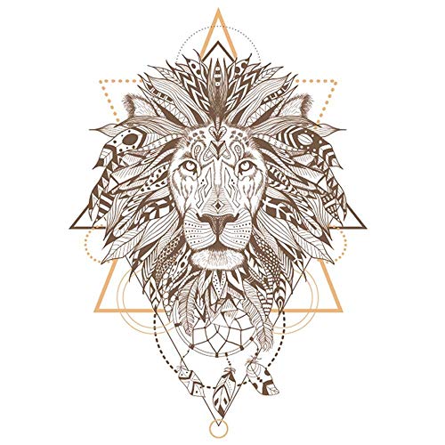 Les Trésors De Lily [P5449 - Planche de Stickers 'Boho' (Lion) - 50x70 cm