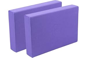 Yoga-Mad EVA Yoga Block | Non Slip Foam Block for Yoga, Pilates, Stretching & Home Workouts Providing Support & Stability | 30cm x 20cm x 5cm