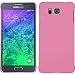 Produktbild PhoneNatic Case für Samsung Galaxy Alpha Hülle rosa gummiert Hard-case für Galaxy Alpha + 2 Schutzfolien