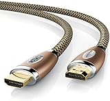 Primewire - 2m Ultra HD / 4K HDMI cable 2.0 (High Speed) with Ethernet | ARC and CEC | Deep Color | Design Cable nylon braided in copper