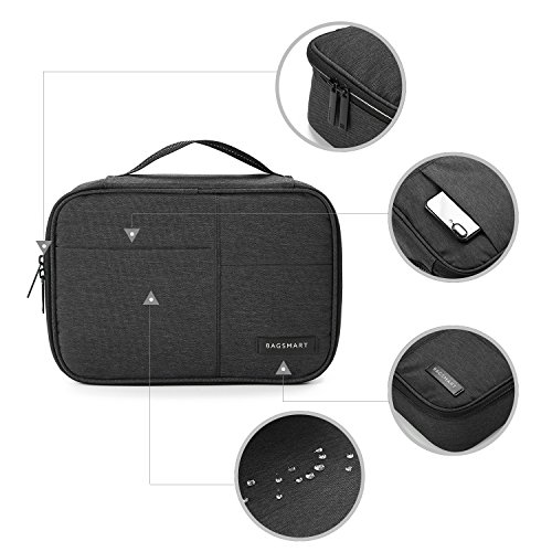 BAGSMART Universaltasche Eletronik Organizer für Kabel, Externe Festplate, ipad mini, Objektive Schwarz - 6
