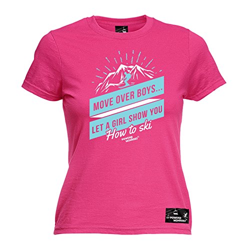Powder Monkeezwomens Move Over Boys Ski Ladies Fitted T Shirt