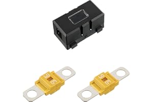 SIGANDG ANS Portafusibles para automóvil y 2 fusibles Midi atornillables de alta corriente para automóviles, camiones, vehículos (60 A amperios)