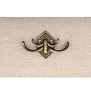 Antique Home Care Wall Hanger 4 Hook Dark Gold Amazon In Home Improvement
