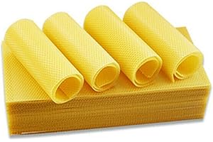 HERCHR 30 Stücke Bienenwachs Kerzen Selber Machen für Bienenzucht Nistkasten Natürliche Bienenwachs Bienenstöcke Liefert Wabenplatten Imker Werkzeuge