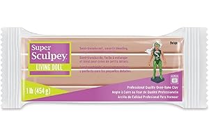 Sculpey Super Sculpey 1lb/ 454g Living Doll (Beige)