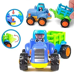 Hinik Corporation Unbreakable Automobile only Tractor Engineering Toys for Kids, Multi Color (1 Tractor)