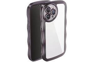 ATISIJIE para Xiaomi Redmi 9C/9C NFC/Redmi 9 nda rizada Funda,Bonito Marco de Onda rizada Transparente,Funda de TPU suavepara Xiaomi Redmi 9C/9C NFC/Redmi 9 Negro