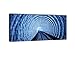 Produktbild Leinwandbild Panorama Nr. 268 Blauer Tunnel 100x40cm, Keilrahmenbild, Bild auf Leinwand, Wurmloch Daten Internet