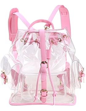 Zicac Mädchen Rucksack Knapsack Transparent Schoolbag