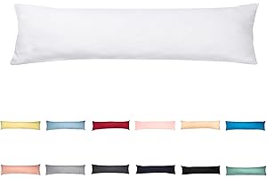 ‎LIVESSA livessa Seitenschläferkissen mit Bezug 40 x 145 cm -Schwangerschaftskissen/Pregnancy Pillow/Stillkissen mit Kissenbezug aus%100 Baumwolle, Verdeckter Reißverschluss an der Langen Seite