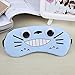 Produktbild Augenmaske/Schlafmaske verstellbar Cute cartoon100% Baumwolle Augenklappe Augenmaske Reisen Big Sleep Patch atmungsaktiv lindern Müdigkeit Nerven Schutz(Blau)