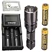 Produktbild Combo: Nitecore Tiny Monster TM03 CRI CREE XHP70 LED Flashlight -2600 Lumens -Includes 2x IMR 18650 Battery +D2 Charger +FREE Battery Case