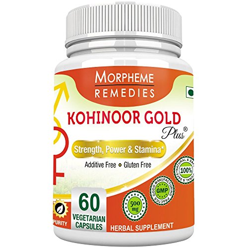 Morpheme Remedies Kohinoor Gold Plus 60 Veg Caps (Blend of Shilajit, Ashwagandha, Safed Musli and more)