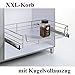 Produktbild XXL-Korb, KB 30cm,Teleskopschublade, Küchenschublade, Tiefe 500mm, mit Kugelvollauszug