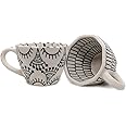 INVERT FRAGRANCES Coffee Mug Ceramic Mugs Gift to Best Friend Microwave Safe Mugs Set of 2 (Bell⨯)