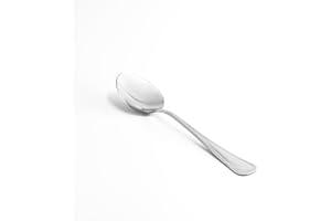 Zanetti Lot de 12 cuillères à soupe en acier inoxydable 18/C, modèle Leonardo, lot de 12 pièces, fabriquées en Italie