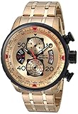 Invicta Herren-Armbanduhr Aviator Chronograph Quarz Edelstahl beschichtet 17205