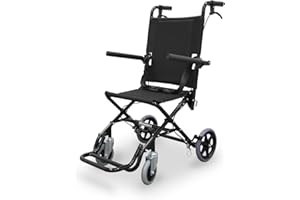QUIRUMED Fauteuil roulant de transport pliant Wellcore en aluminium