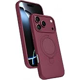 Coverzone iPhone 18 Pro Max ile Uyumlu Z-Samara MagSafe Kılıf Burgonya | Z-Samara kılıf; MagSafe ile uyumlu, kablosuz şarj de
