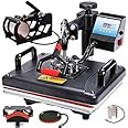 JD9 Heat Press Machine 5 in 1 (Black) Digital Multi Functional Sublimation, Vinyl Printing for T-Shirts (Flat Product), Mug, Plate Heat Press Machine 12x15 Inch
