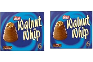 SOOLAR 2 x Walnut Whip Chocolate Gift Box 6 Pack 180g- For Kids & Adults, Family Sharing Gift Box - Xmas Eve Stocking