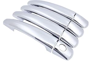 BNHHB Couvercle de poignée de Porte de Voiture pour Citroen C3 2010-2016 MK2, Garniture de Couvercle de Protection extérieure chromée, Accessoire de décoration de Style