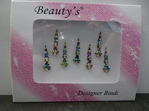 Indian Bindis - High Quality Body Art Bindis multipack - Crystal Bindis - Sticker Pottu - 2 Packs