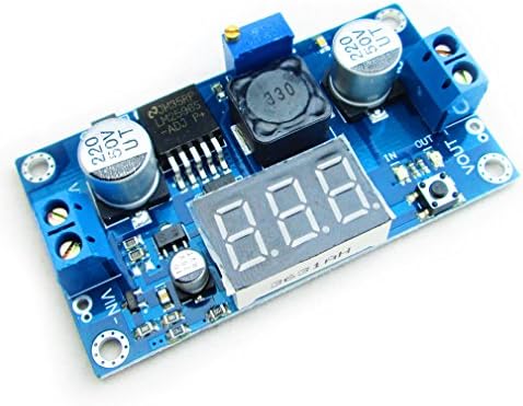 LM2596 Buck Step-down Power Converter Module 4.2-40V to 1.25-37V LED Voltmeter