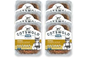 Cotswold RAW Complete Cat, Raw Cat Food, GWF Nutrition, Premium British Meat Raw Food for All Cats, Frozen Cat Meal, Chicken Mince – 6kg