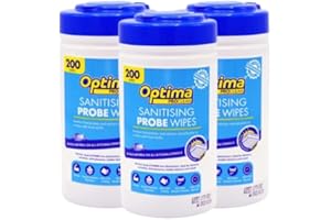 JANIT-X ALL YOUR JANITORIAL NEEDS Sanitising Probe Wipes | Optima Food Probe Wipes | Resealable Tub Dispenser | 3 x 200's