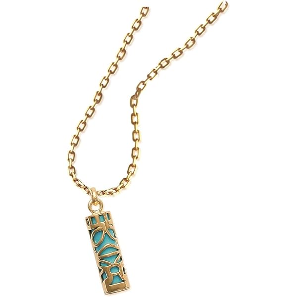 Pendentif Tata Gisèle – Camée Art Déco Imitation, Fond Rouge, Plaqué Or – Neuf Avec Étiquettes