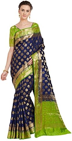 2018 Spring/Summer Women's Banarsi Art Silk Saree, Latest Design, For Wedding, Engagment, Cocktail, Trendy Colors (Blue)