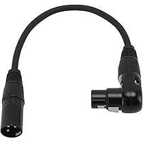 Cavo Microfono XLR Ad Angolo Retto Da Femmina A Dritto Maschio XLR 3 - Foto 2