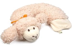 GRÜNSPECHT Coussin chauffant en forme de mouton, coussin chauffant en graines de colza pour le cou et les épaules, en cas de tensions et de douleurs, housse lavable (342-V1)
