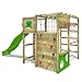 Price comparison product image FATMOOSE Climbing frame FitFrame Fresh XXL Playtower Playground with balancing board, various climbing ladders, climbing net and slide