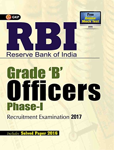 RBI Reserve Bank of India Grade (B) Officers PhaseI Recruitment Examination 2017 RS.313 (37.00% Off) - Amazon
