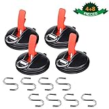 Für Outdoor Camper, kann der D-Ring einfach am Karabiner befestigt werden und der S-Haken kann mit Klettverschluss am Gürtel befestigt werden. Jeder Anker trägt bis zu 22,6 kg, Krawattennadeln sind getestet, um bis zu 200 kg zu tragen.