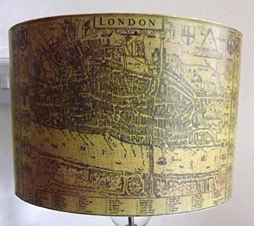 Medieval London lampshade Dull Gold