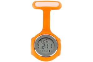 NAYO Pin On Digital Silicone Multi-Function Fob Nurse Watch Night Lights Stopwatch