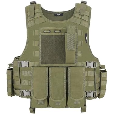 Taktische Weste Für Airsoft & Paintball – Verstellbar Mit MOLLE-System, Viele Taschen
